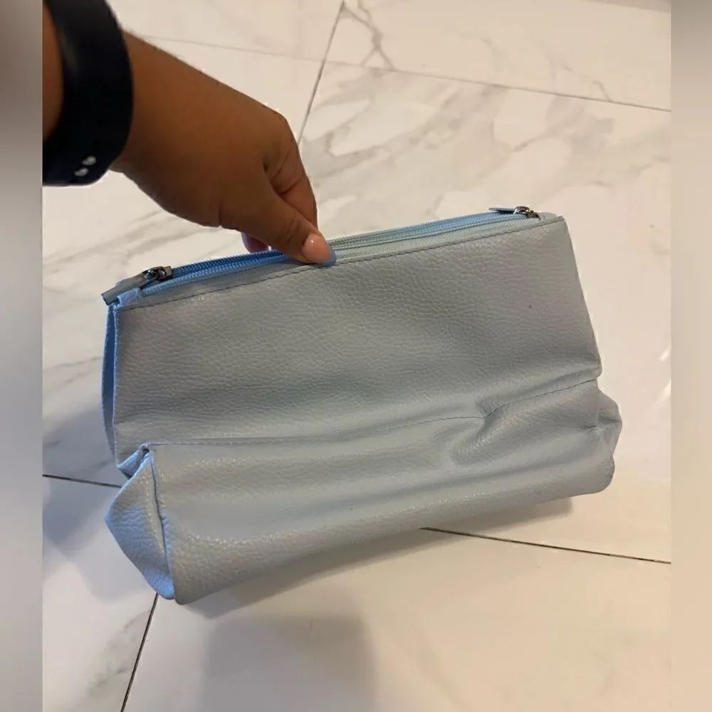 Baby blue leather cosmetic #16